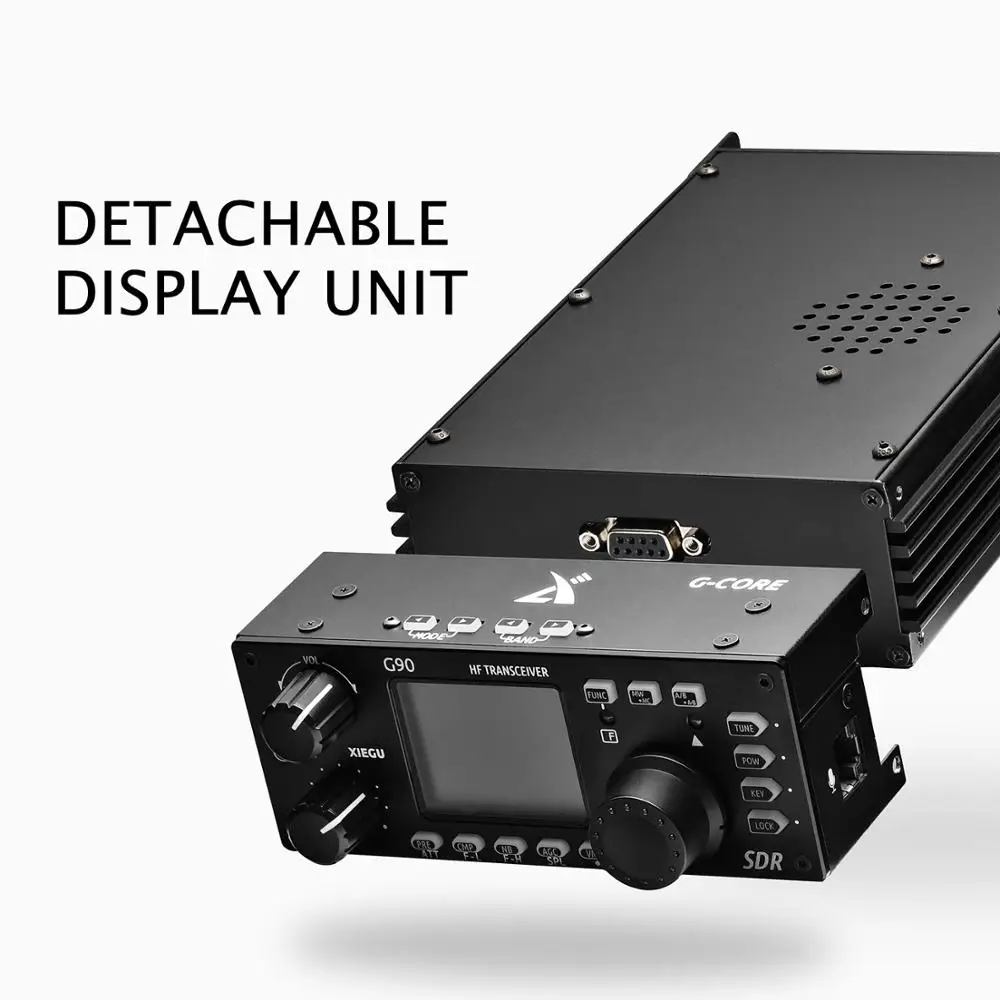 XIEGU G90 QRP КВ трансивер 20 Вт SSB CW AM FM Любительское радио 0,5-30 МГц SDR структура со встроенным Авто антенным тюнером GSOC