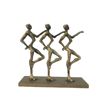 Абстрактная чугунная детская фигурка учителя и детей декоративная