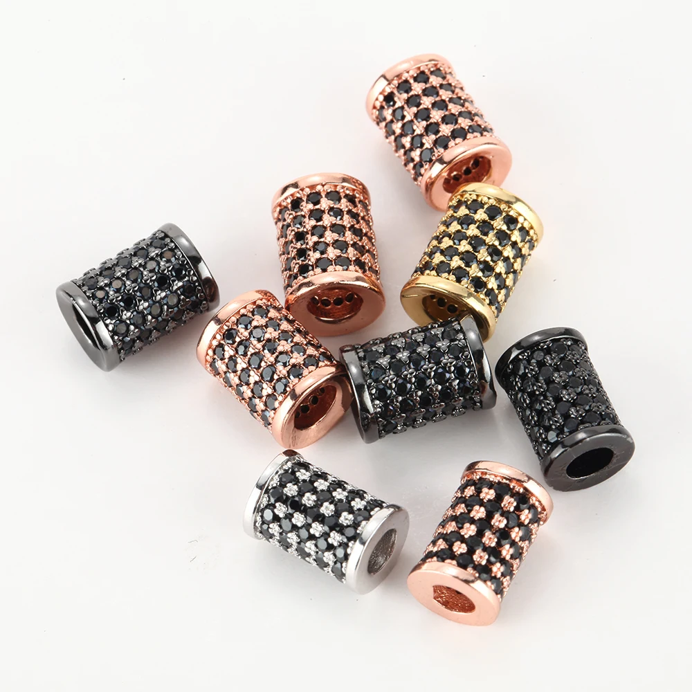 Разделительные бусины для изготовления ювелирных изделий золотые трубки