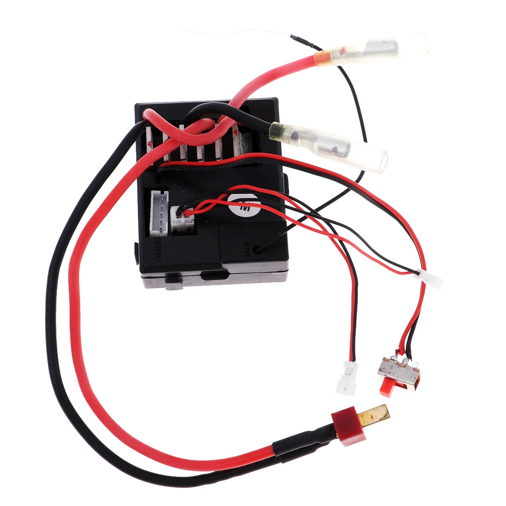 

RC Car Replace Part Receiver w/ Adapters for WLtoys 12423 12428 Buggy Truck
