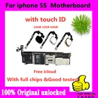 Материнская плата для iphone, 100% оригинальная разблокированная материнская плата для iphone, 32 Гб 16 Гб 64 ГБ, Бесплатный iCloud, протестирован