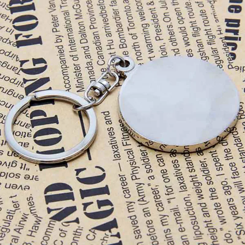 Брелок календарь мини 50 лет стальной сплав вечный солнце луна резьба брелок