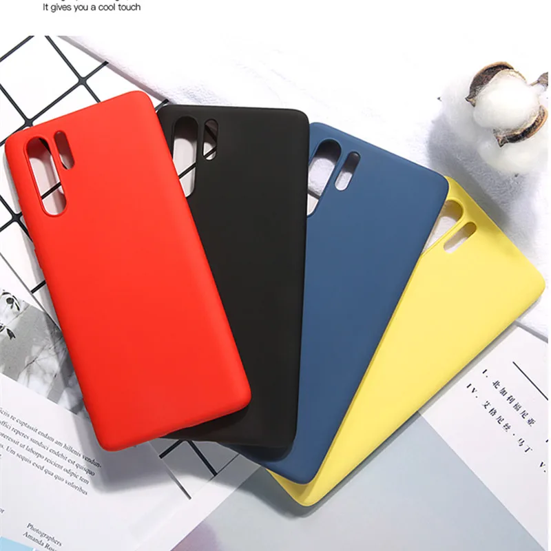 Жидкий силиконовый чехол для Huawei P30 Lite Полная защита бизнес мягкий телефона Pro P 30 |