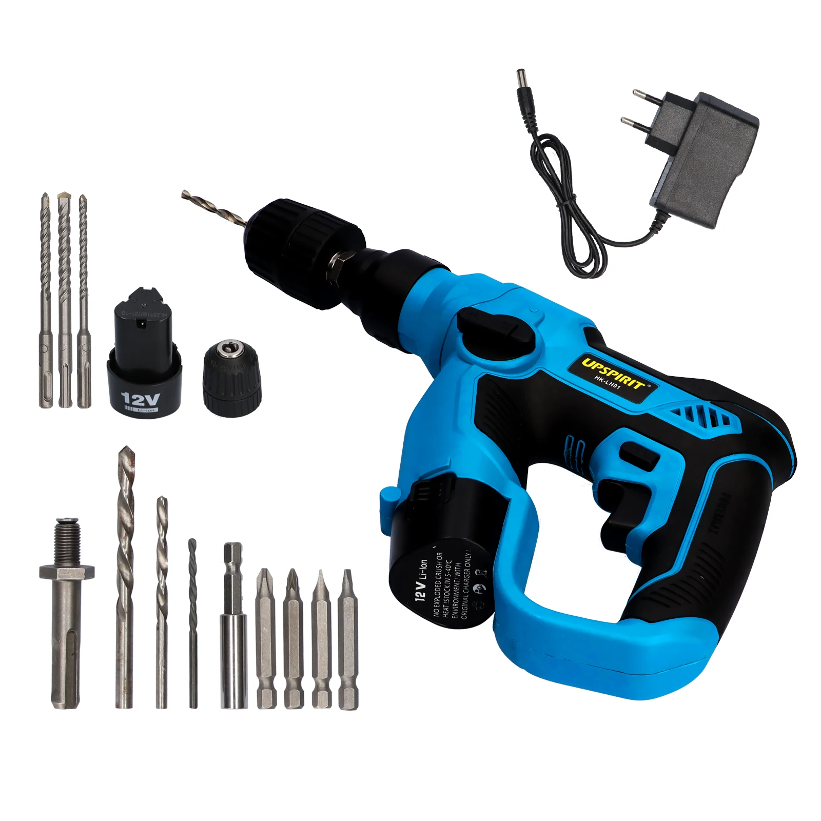 

Дрель ударная аккумуляторная 3 в 1, 12 В, С 12 насадками