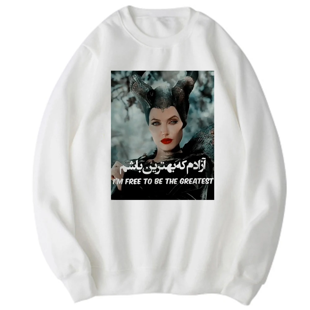 

Disney High Street Style Women Sweatshirts Pullover Maleficent Spring Autumn Harajuku Long Sleeve Hoodies 2021 Sudadera Mujer