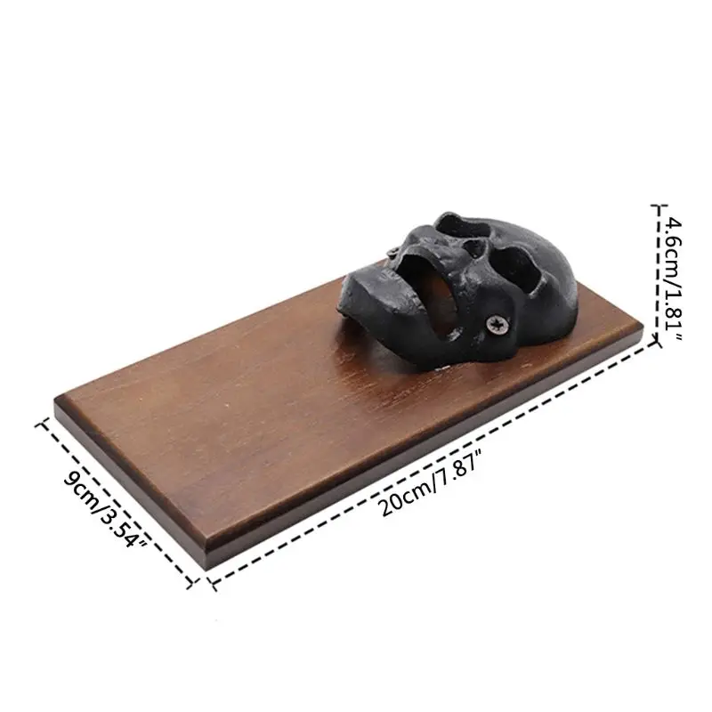 

Skull Shaped Magnetic Wine Bottle Opener Wall Mounted Cap Beer Openers Vintage Fridge Sticker Kitchen Tools