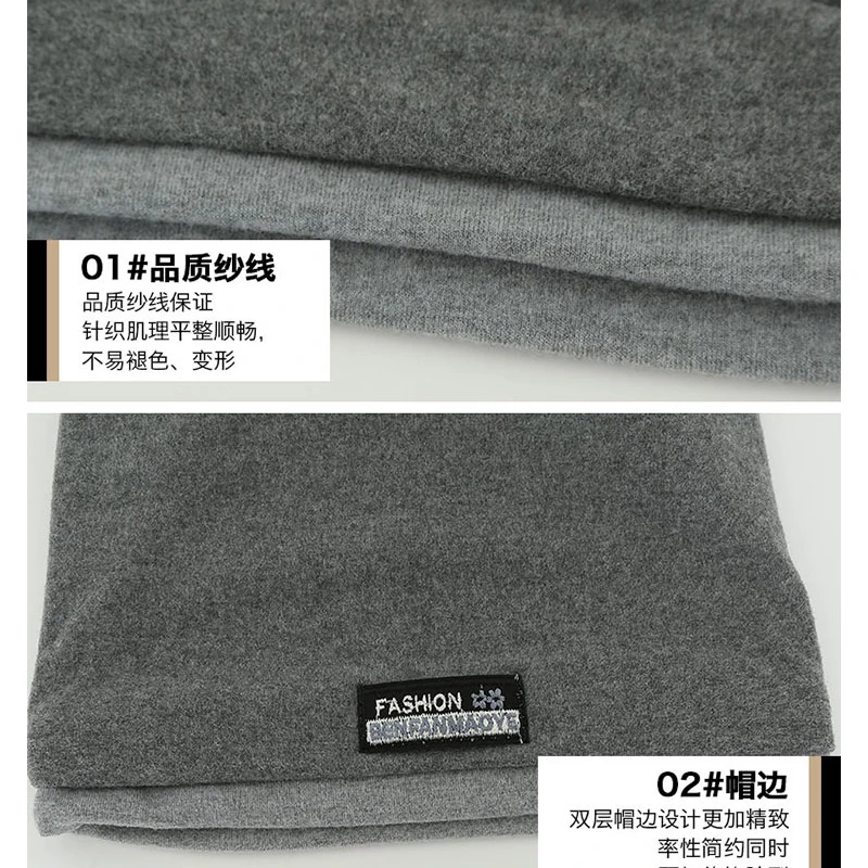 Foux шапочки шапки осень зима для женщин и мужчин многофункциональный