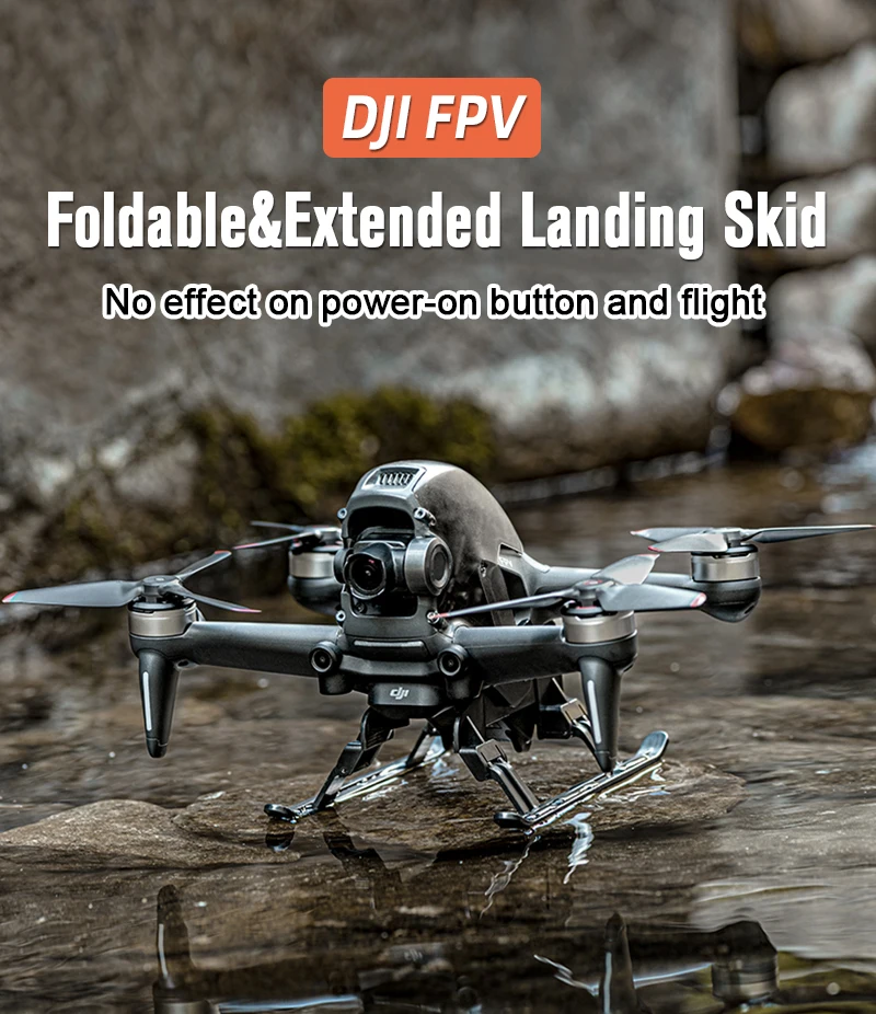 

DJI FPV Складная посадочная Шестерня увеличенная высота 30 мм противоскользящая защита для ног подставка для FPV комбинированные аксессуары для...
