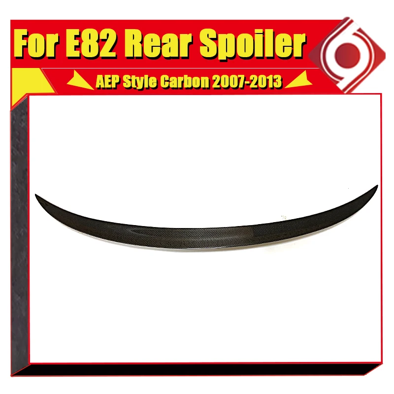 E82 задний крыло спойлер AEP Стиль углеродного волокна глянцевый черный для BMW 1-Series