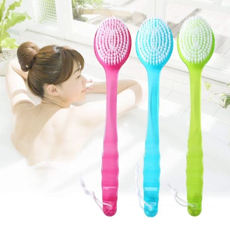 

2021 NEW Long Handled Plastic Bath Shower Back Brush Scrubber Skin Cleaning Brushes Body for Bathroom Accessories Cleaning Tool