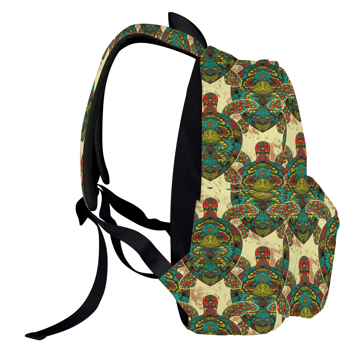 Decorative Turtle Art Life Element Sea Animal Nature Lace Backpack College Students Laptop Book Bag Casual School | Багаж и сумки