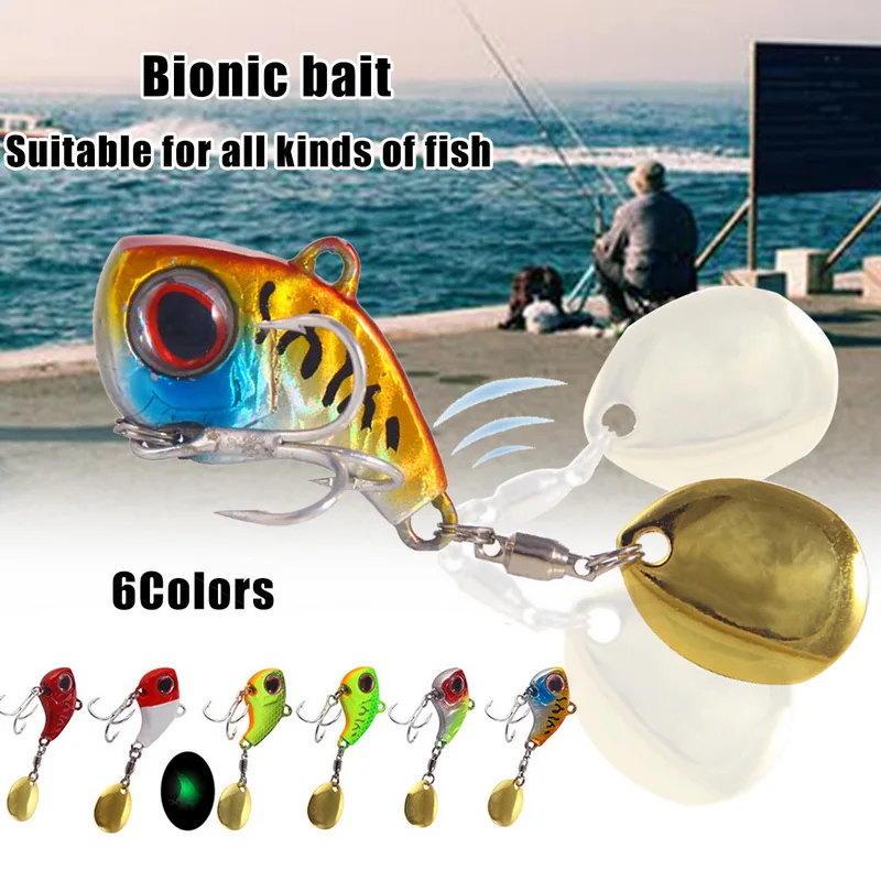9/13/16/22g Fishing Lure Quickly Rotating Small Whirlwind Vibrating Sequins Bait Metal Sea Accessories | Спорт и развлечения