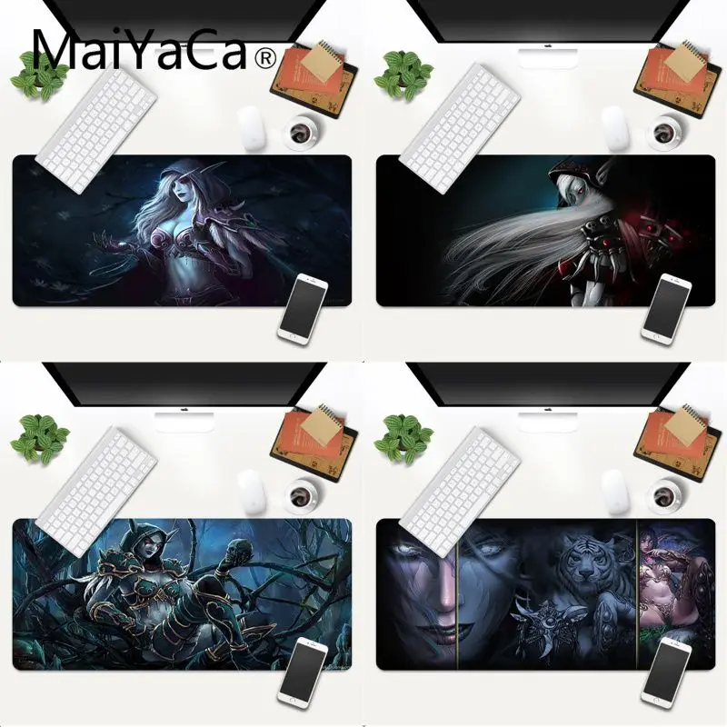

700x300mm XL Large Sylvanas Mouse Pad Gaming Mousepad Mat WOW Gamer Rubber Computer Keyboard Play Mats PC Desk Big Pad to Mouse