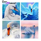 Алмазная живопись с лебедями Ever Instant, полноразмерная картина из смолы 5D, сделай сам, Кристалл Стразы, вышивка ручной работы, мозаика в подарок ASF2238