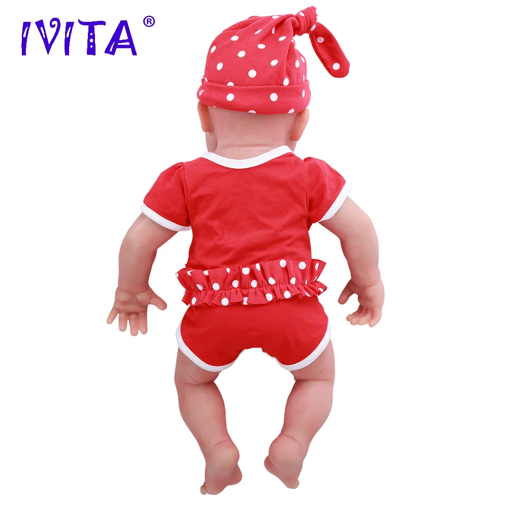 IVITA WG1510 47 см 3,67 кг девушка глаза закрытые Высокое качество Полный тела силиконовые куклы Reborn Born Alive Brinquedos реалистичные детские игрушки
