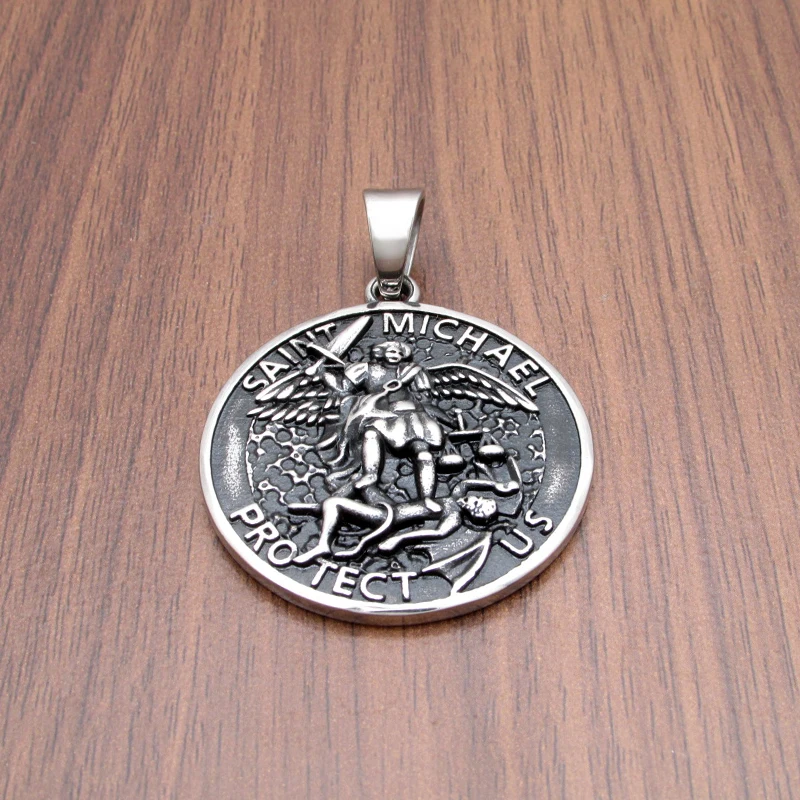 Бесплатная доставка подвеска в стиле панк из нержавеющей стали 316L серебристого