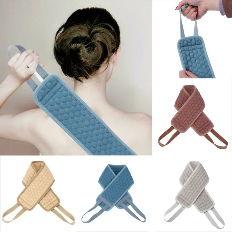 Банное полотенце губка длинная полоска льняное прочное тереть обратно для душа| |