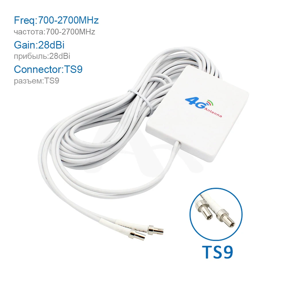 3G 4G маршрутизатор Антенна панель 4g LTE антенна с TS9 CRC9 SMA разъем 3 м кабель для Huawei USB
