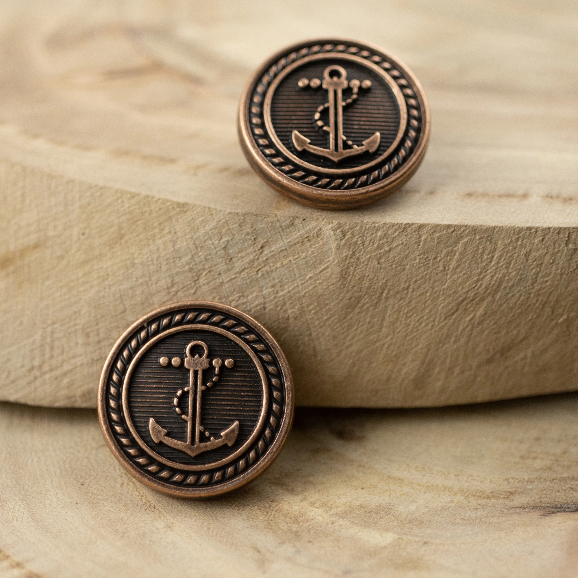 Пуговицы для одежды свитера английского цинкового сплава красные бронзовые 10 шт.