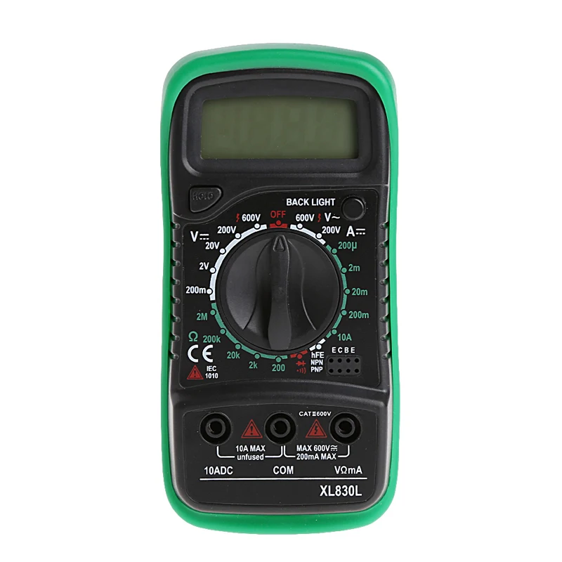 

Y1UU Temperature Meter Handheld LCD Digital Multimeter Tester XL830L Without Battery