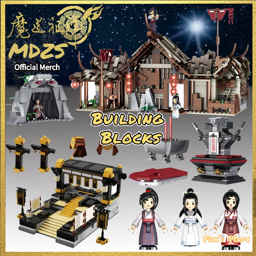 

Anime Mo Dao Zu Shi Official Merch Building Blocks Chen Qing Ling The Untamed Wei Wuxian Lan Wangji Compatible Lego Cosplay Toy