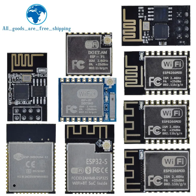 ESP8266 ESP 01 01S 07 12E 12F 32 32S серийный WI FI Беспроводной модуль трансивер 2 4G для
