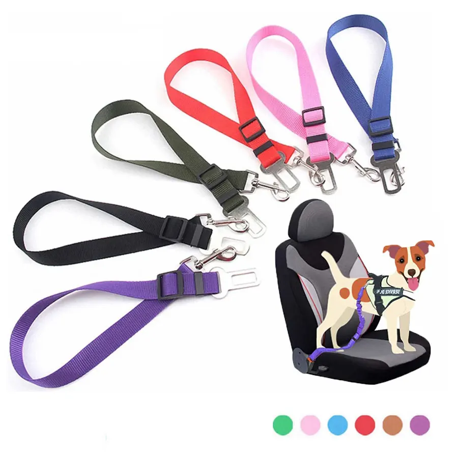 

Pet Dog Car Seat Belts Harness Vehicle 1pcs Puppy Adjustable Leader Clip Dog Supplies Safety Dropshipping Pet Products