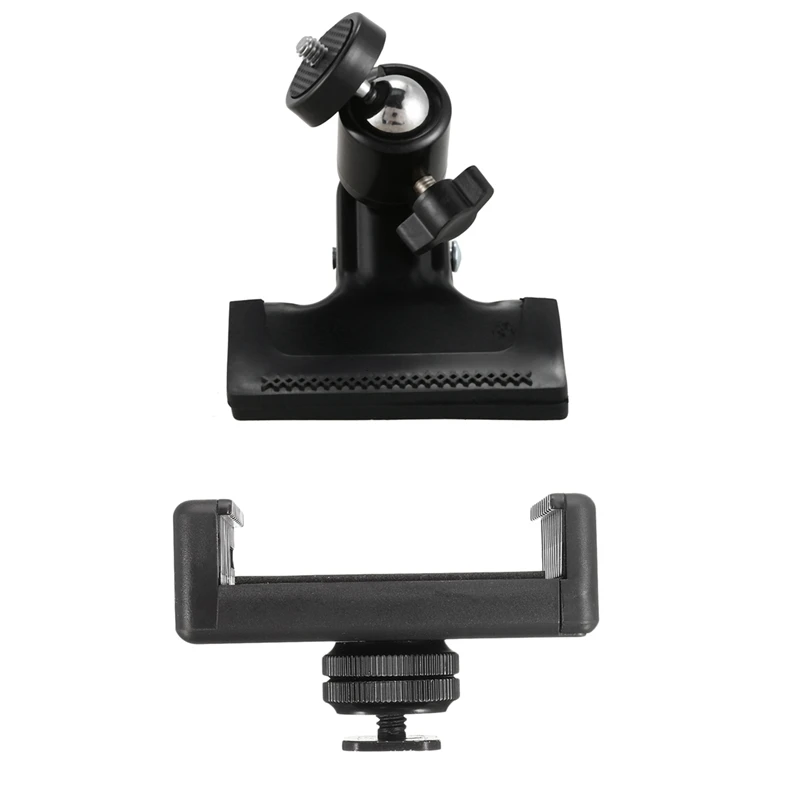 

Hot TTKK Metal Photo Studio Flash Spring Clamp Clip & 1/4 Inch Flash Hot Shoe Screw Adapter Tripod Mount Phone Clip Holder