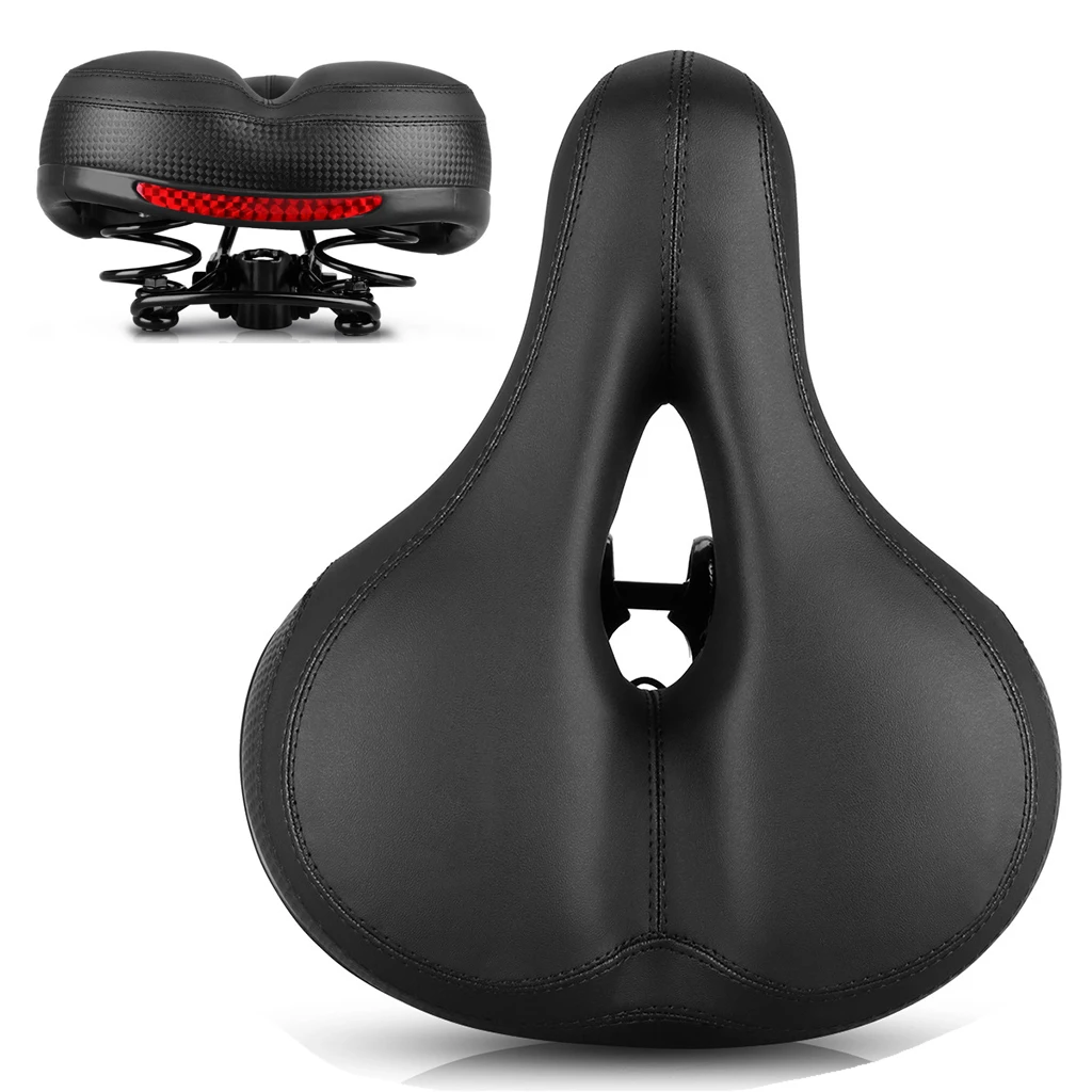 Комфортное седло для велосипеда мягкая гелевая подкладка впитывающая мяч