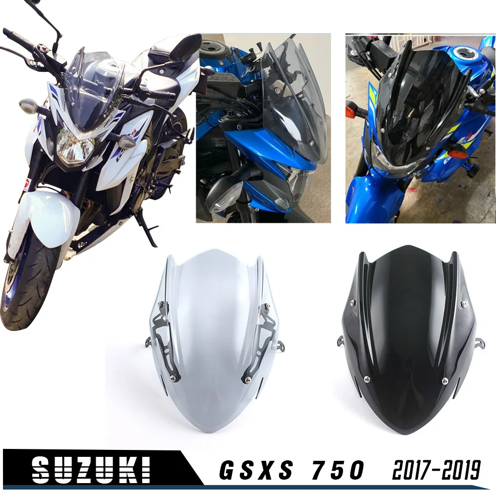 Лобовое стекло GSXS 750 аксессуары для мотоциклов ветровой экран с кронштейном Suzuki