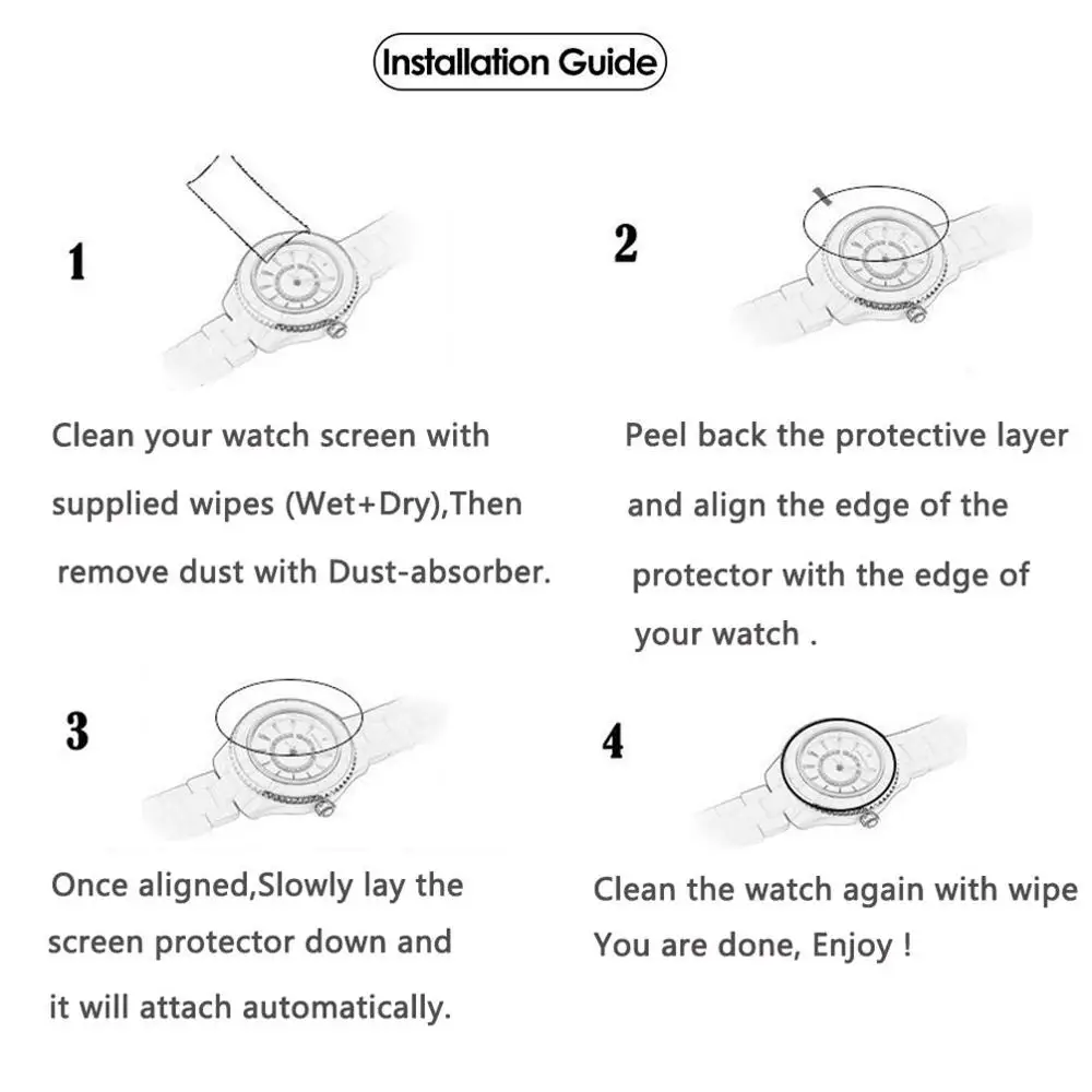 

2pcs 3D Full Curved Screen Protector for Samsung Galaxy Watch Active 1 2 Tempered PET Soft Protective for Active2 40mm 44mm