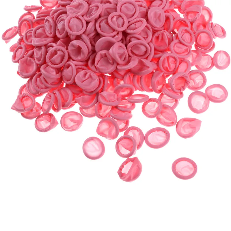 300 шт./лот прочные розовые латексные защитные перчатки для пальцев