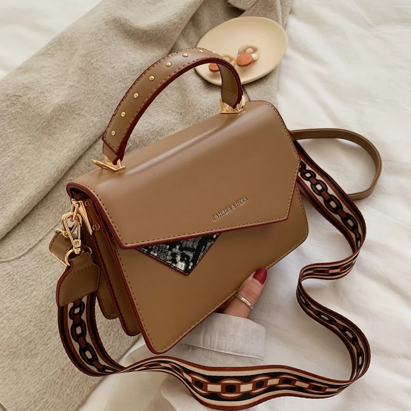 Женская вечерняя сумка через плечо PU2019 новая зимняя с широким плечевым ремнем