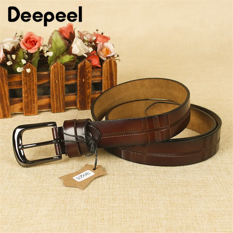 Deepeel 1 шт. 2*100-125 см модная Пряжка из сплава второй слой кожаный женский ремень