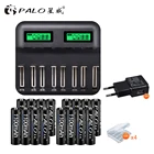 Аккумуляторные батареи PALO AAA 1,2 в AAA NiMH для Ni-Cd Ni-MH AA AAA C D размера, зарядное устройство