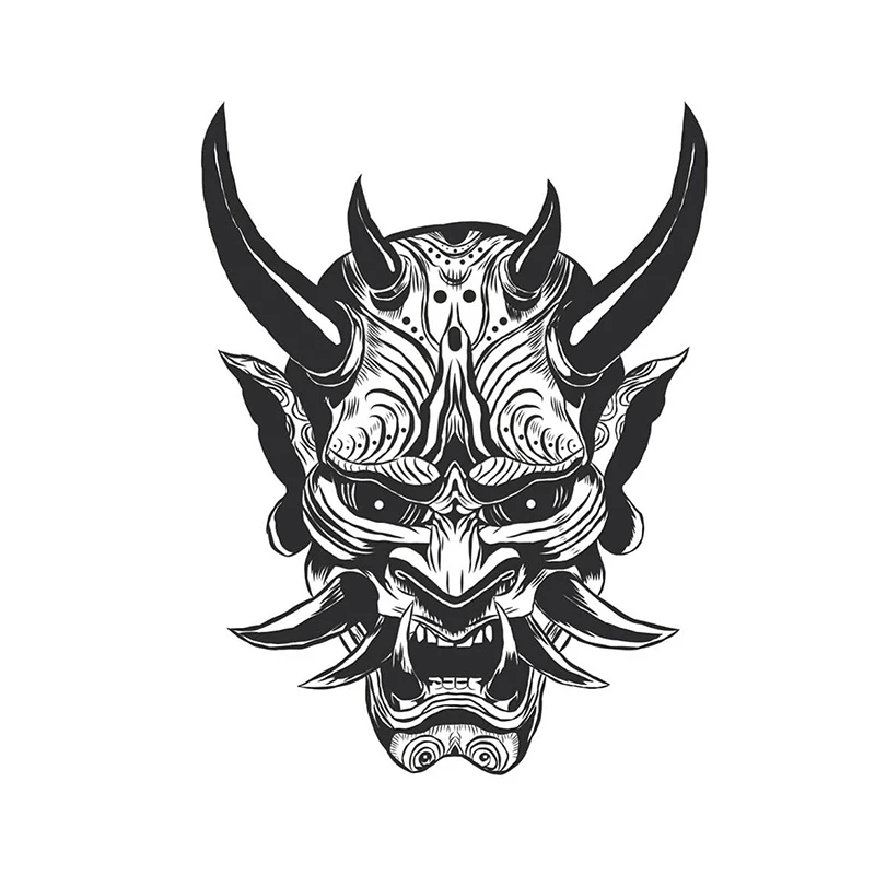 

Горячая личность для маски самурая Хання, забавные наклейки для автомобиля, аниме-наклейка, наклейка в стиле граффити, индивидуальное украшение, винил