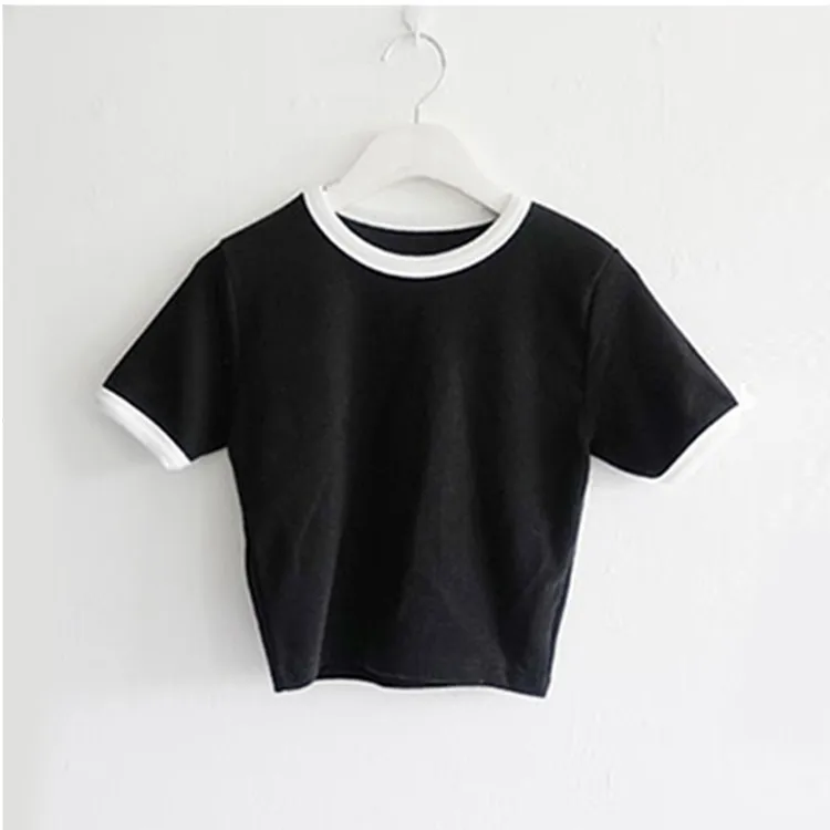 Новые сексуальные летние укороченные топы женские повседневные хлопковые