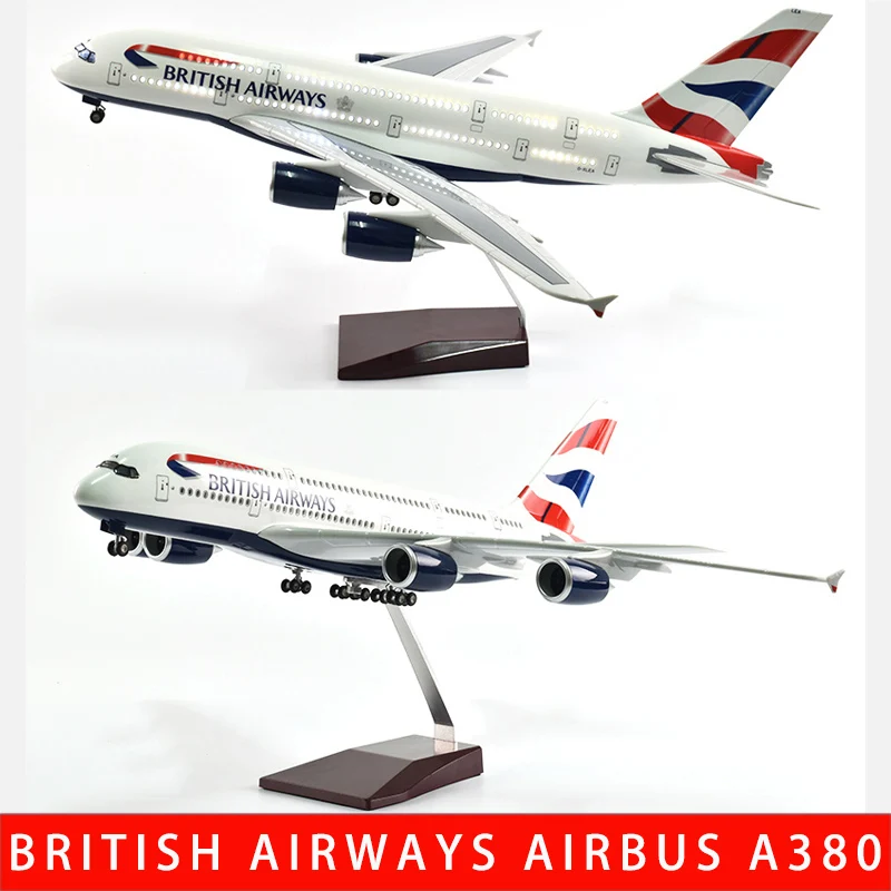 JASON TUTU 46 см британская авиакомпания аэробус A380 модель аэроплана самолет масштаб