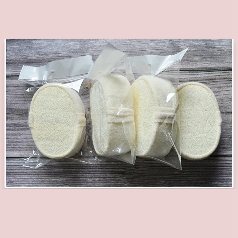 

Exfoliating Loofah Bath Sponge Pads Pack of 4-Great for Exfoliating