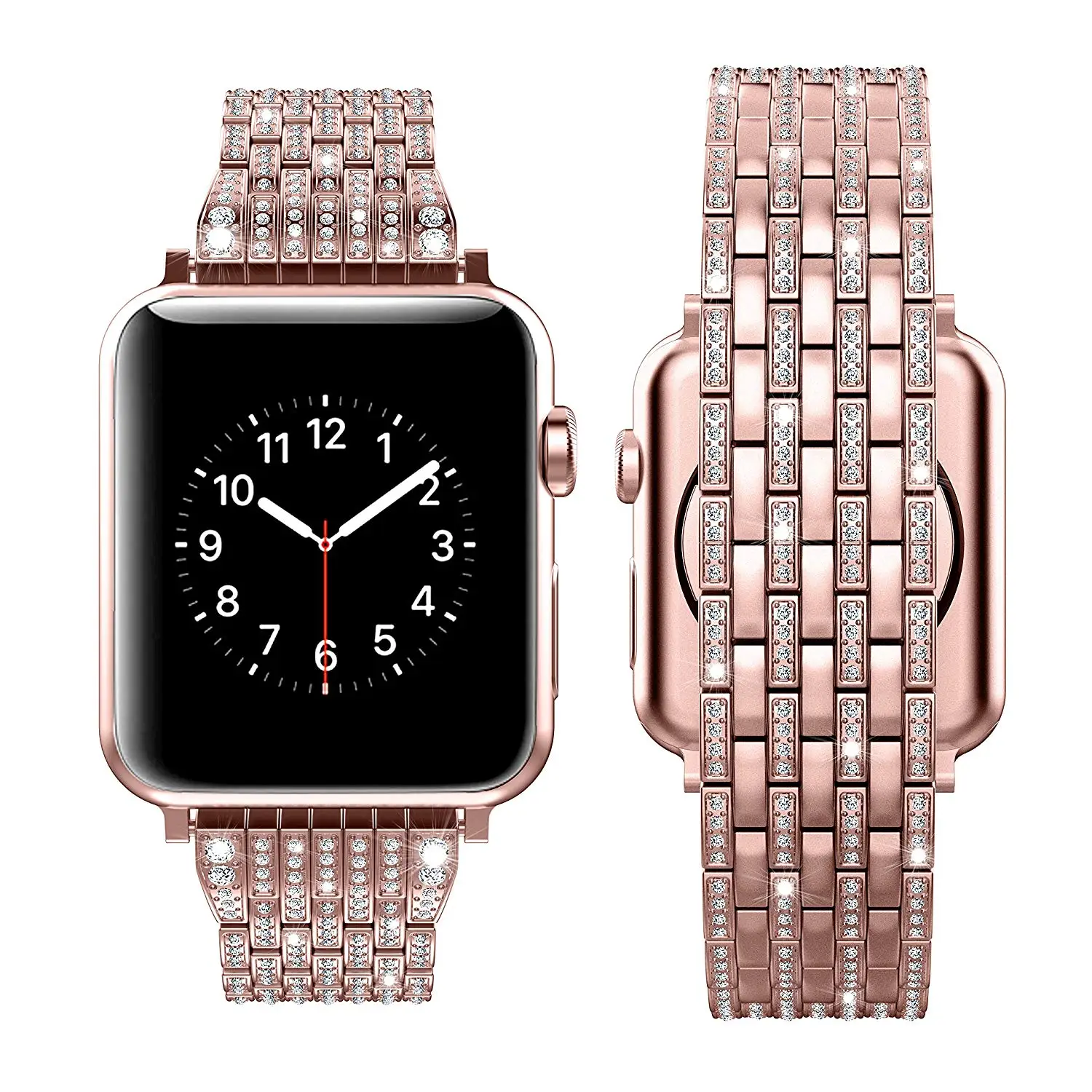 Женский ремешок со стразами для Apple Watch 38 мм 42 40 44 серия 6 5 4 роскошный из