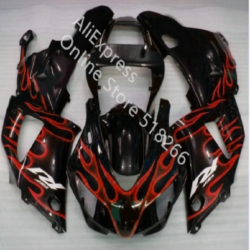 

New Fairings For YAMAHA YZF R1 98 -99 Fairings YZF1000 R1 YZFR1 1998 - 1999 red flame black Bodywork Fairing kit
