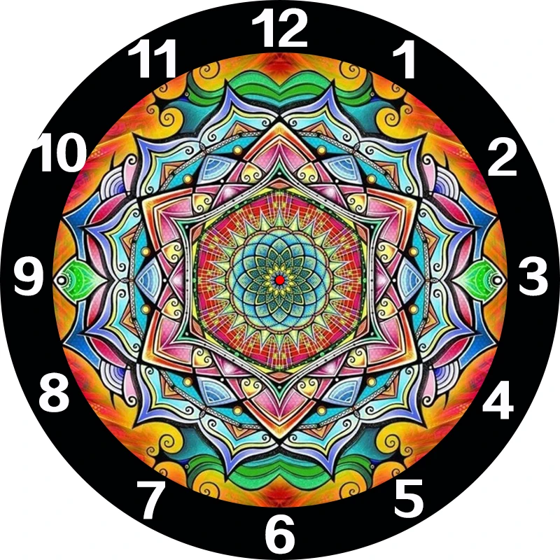 

Datura flower Painted Clock Home Decor Diamond fluorescent diamond painting Full Diamond Painting Backlight For Diamond