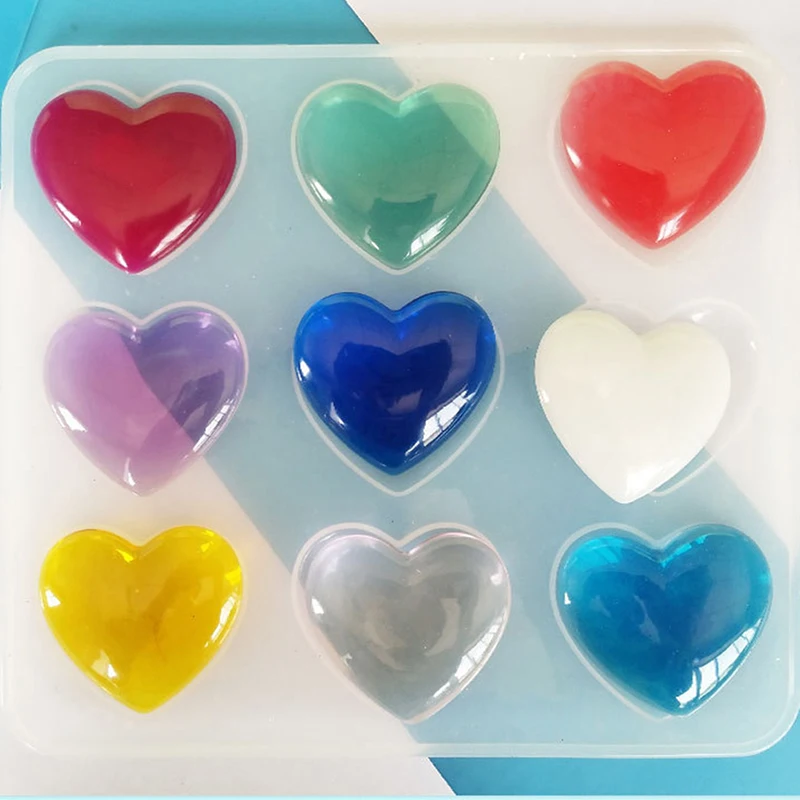 

Resin Jewelry Liquid Silicone Mold Heart Pendant Molds For DIY Jewelry Making