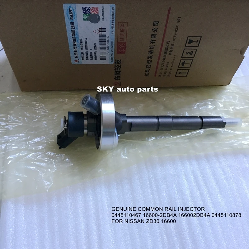 Оригинальный инжектор аккумуляторной топливной системы 0445110467 16600-2DB4A 166002DB4A 0445110878