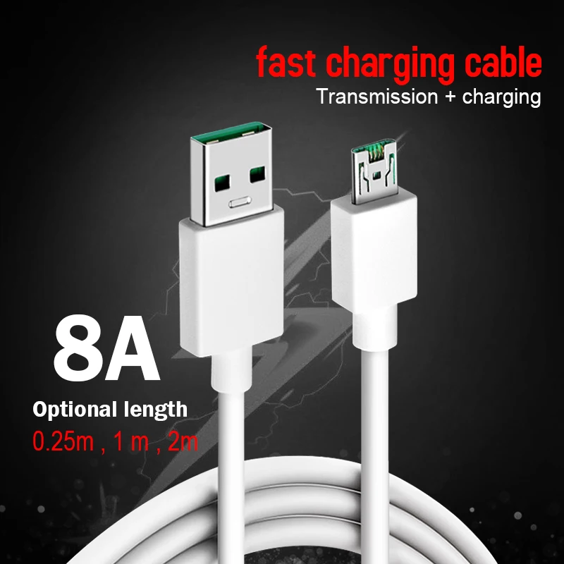 USB кабель для зарядки и передачи данных OPPO flash r7 r9s r11 r15 r9plus оригинал 2 м| |