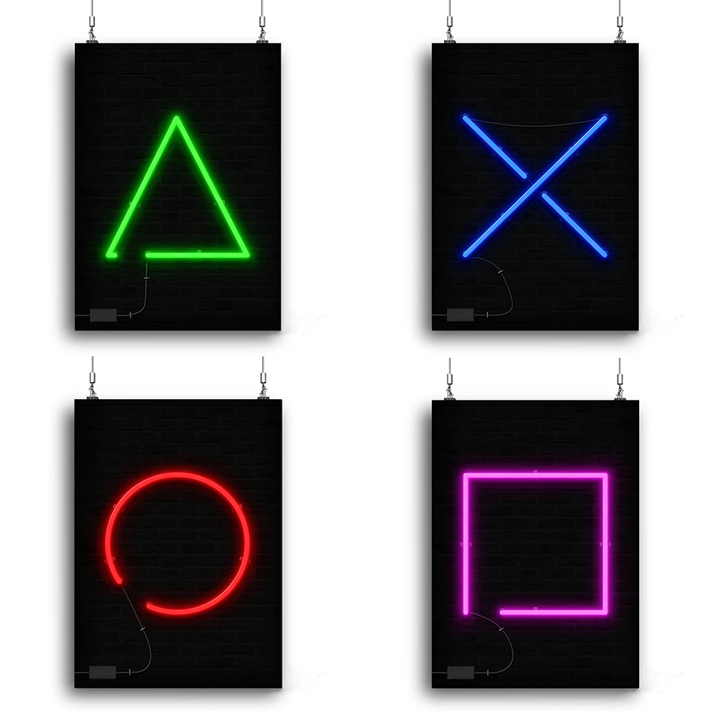 

Abstract Video Gaming Buttons Posters and Print Gaming Room Decoration Canvas Painting Game Wall Art Picture for Boys Home Decor