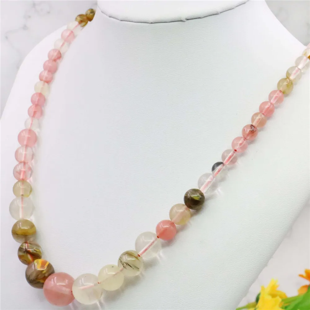 Разноцветные 6-14 мм Арбузные турмалиновые Драгоценные Камни Круглые бусы