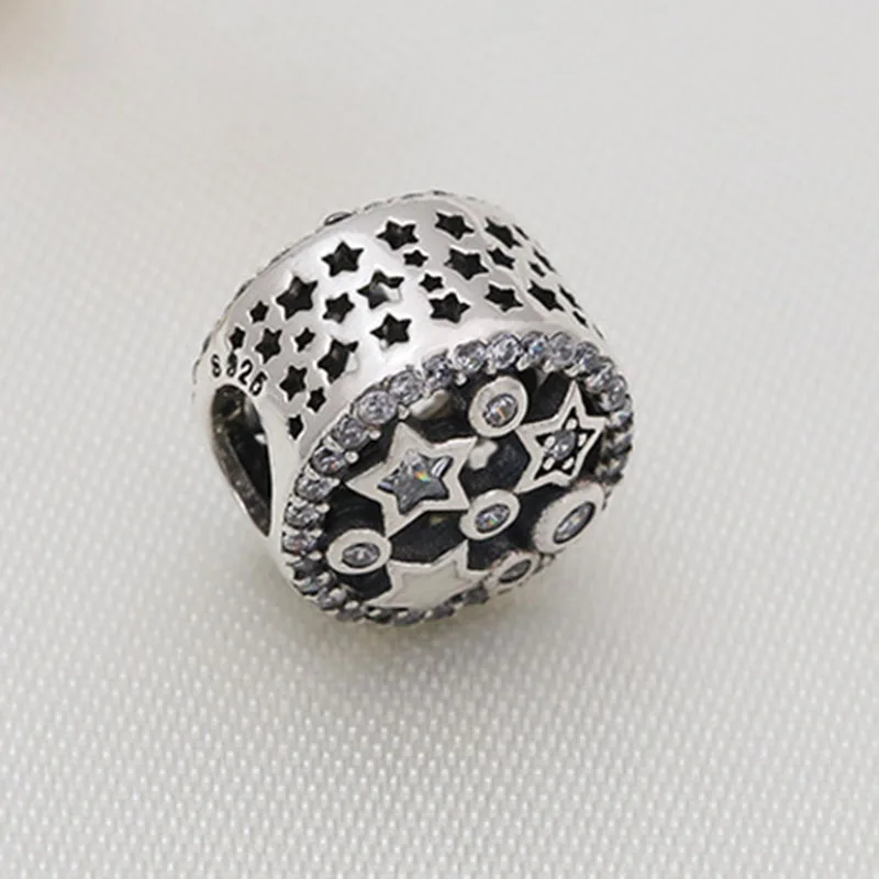 

Original 925 Sterling Silver Bead New Star Twinkle Beads Fit Pandora Women Bracelet & Necklace Diy Jewelry