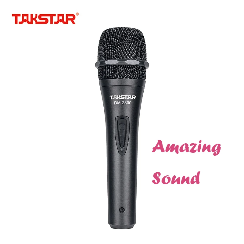 Takstar DM 2300/DM2300 ручной Проводной динамический микрофон для выступления на сцене и