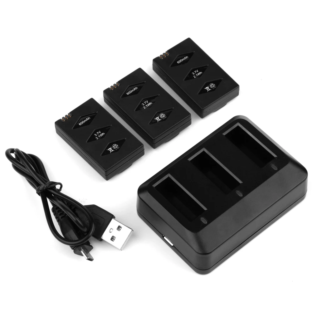 Morpilot 3-Pack 3 7 V 600mAh 20C Li-po батарея для попугая мини-дрона прыжки Sumo качели Mambo Rolling Spider |